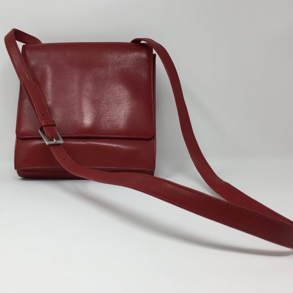 Vintage HOBO Red Crossbody Messenger type Purse